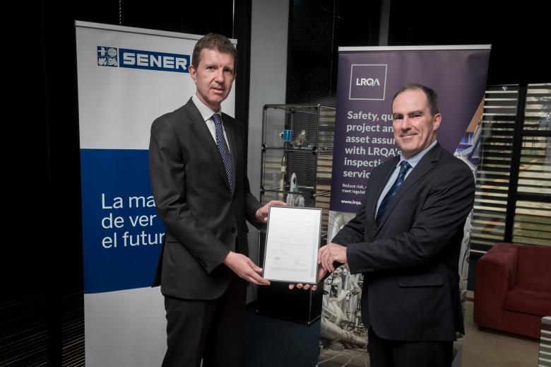 SENER SE CERTIFICA EN BIM CONFORME A LA ISO 19650 CON LRQA